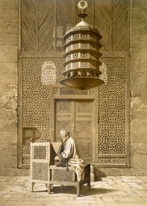 Um Imam lendo o Alcorão na Mesquita do Sultão, Marrocos, 1817